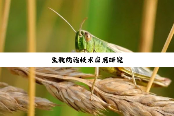 今日科普|生物防治技术应用研究