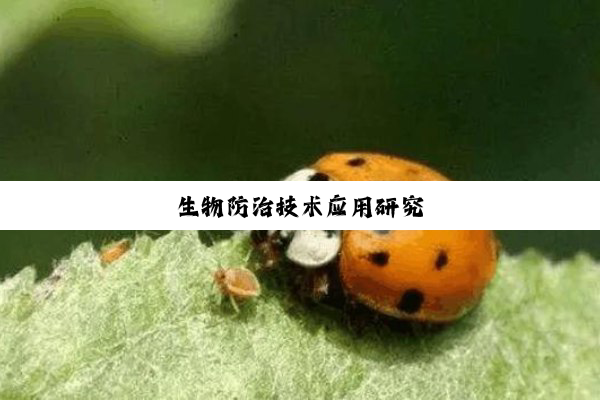 生物防治技术应用研究