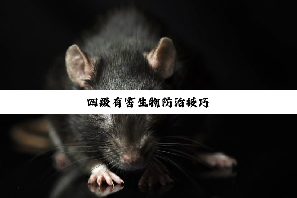 四级有害生物防治技巧